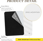 KING MOUNTAIN Fine Linen Repair Patches, Self-Adhesive Linen Fabric Patches, 8X11 inch Extra Size, Multi Color, Can be Used for Linen Sofa Repair and Linen Clothes Repair(Black,8" x 11")
