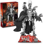 Dark Lord Building Set with Light Magma Base, Creative Demon Mech Display Model, Compatible with Lego Adults, STEM Christmas Birthday Gift Toy for Kids Boys 8-14 (879 PCS)