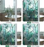 DKTIE Nature Pattern Rainbow Window Film Decorative Stained Glass Window Film Static Cling Films Easy Apply Removable Comes with Tools (U560-rainbow, 35.4" x 118.1")