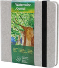 tumuarta Square Watercolor Journal, 5.5x5.5”, 140 LB, 300 GSM, Cotton Paper, Cold Press, 24 Sheets, 48 Pages, Watercolor Paper SketchBooks for Use As Mix Media Pad On The Go