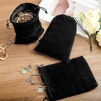 COSBAY 50 Pack Velvet Drawstring Bags,5×7 Inch Small Velvet Jewelry Pouches,Velvet Gift Bags for Wedding