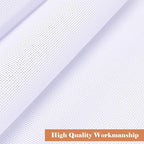 Caydo 6 Pieces Aida Cloth 14 Count White Cross Stitch Fabric for Craft Embroidery, Handmade Needlework, DIY Handicrafts, 12 by 18-Inch