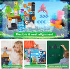 Magnetic Building Blocks - 150PCS Magnet Block Cubes Dark Hell Forest Castle, STEM Toy Building Sets for Kids Age 3+, Montessori Stacking Construction Toys Easter Gift for Boys Girls Age 4-8, 8-12
