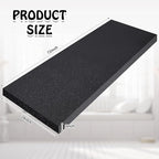 Amylove Polyurethane Foam 24" x 72" High Density Cushion Upholstery Foam Sheet for Seat Replacement DIY Projects Chairs Headboards Sofas Home(3" x 24" x 72",Black)