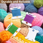 200 PCS Embroidery Floss Bobbins, Plastic Embroidery Floss Organizer, White Sewing Machine Bobbin for Cross Stitch, Thread Holder Sewing Storage for Sewing Thread, Needlework Supplies