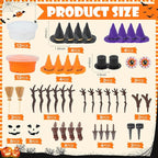YOGFIT 72 Pack Halloween Pumpkin DIY Craft Clay Kit for Kids, Air Dry Moldable Clay DIY, Pumpkin Craft Kit for Halloween Decorations Indoor Outdoor Trick or Treat Party Favors