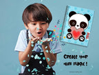 Animation Notebooks | Cute Spiral Notebook | A5 Size 6.5in x 8.75in | 160 pages | 80 Sheets Smooth, durable, and bleed-resistant 90lb lined inner pages | Interactive cover that brings your imagination to life | Creative Companion for journaling, notes,...
