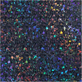rabbitgoo Blackout Rainbow Window Privacy Film Decorative Stained Glass Diamond Pattern Window Sticker with Iridescent Tint Non-Adhesive Static Cling for Home Office Bathroom, 17.5 x78.7 inch, Black