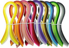 Zorfeter 9 Sets Multi-Color Quilling Paper Strips Kits 900 Strips 42 Colors, 5mm Width, 15" Length
