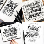 Calligraphy Pens,8 Size Calligraphy Pens for Writing,Brush Pens Calligraphy Set for Beginners, Hand Lettering Pens