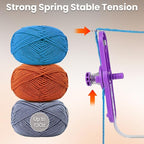 Electric Yarn Winder, Large Capacity 13oz Yarn Ball Winder for Crocheting, Automatic Yarn Cake Roller Spinner with Strong Tension & Stepless Speed, Ideal for Knitting & Crochet Lovers