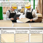 12 PCS 12x20x1/8 Inch Basswood Sheets, MAPRIAL Smooth 3mm Plywood for Laser Cutting, Unfinished Wood Board for Engraving, Wood Burning, Painting, Crafts, Ornaments, Models, Cutter, Engraver, Gifts
