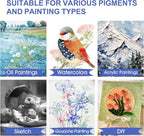 FUMILE Stretched Canvas, Canvases for Painting Multi 5 Pack 3x5,5x7,8x10,9x12,11x14(1 of Each), Cotton Primed Acid Free Blank Canvases for Painting for Oil Paint, Acrylic Paint, Gouache and Tempera.