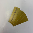 Blank Metal Plates for Laser Engraving - 4 Pack | Aluminum Sheets 0.020" Thick | CO2, Diode, Fiber Laser Compatible | Multiple Sizes & Colors (Gold (engraves black), 2x11.25 inch)
