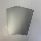 Blank Metal Plates for Laser Engraving - 4 Pack | Aluminum Sheets 0.020" Thick | CO2, Diode, Fiber Laser Compatible | Multiple Sizes & Colors (Silver (engraves black), .75x3 inch)