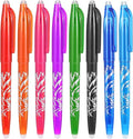 8pcs Heat Erasable Pens for Fabric, Fabric Marking Pens Fabrics Markers No Ghost Lines, Disappearing Ink for Precise Marking for Quilting Sewing Embroidery DIY Dressmaking Fabrics Tailors Chalk