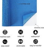 FUNKAKA Glitter Blue HTV Heat Transfer Vinyl Rolls, 12" x 8ft PU Iron on Vinyl for T-Shirt Blue Glitter HTV Vinyl for All Cutter Machines Easy to Cut & Weed for Heat Vinyl Design