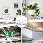 2Pcs Adjustable Picture Hanging Wire Kit,Heavy Duty Stainless Steel Rope 2m x 1.5mm for Hanging Mirrors,Frame,Lamps,Billboards,Basket Flowerpot,Holds Up to 66lbs(30kg)