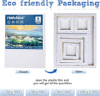 6 Packs Stretched Canvases for Painting with 4x4 Inch, 6x6 Inch, 8x8 Inch, 11x14 Inch, Painting Canvases for Acrylics,Oils & Other Media, 5/8 Inch Profile 100% Cotton Artist Framed Canvas