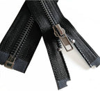 Leekayer 5# 30 Inch Separating Jacket Zipper Black Nickel 76cm Metal Zipper Heavy Duty Metal Zippers for Sewing Crafts Bag Replacement Zipper for Repair Coats