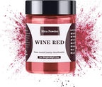 Mica Powder - 60g Mica Powder for Epoxy Resin - Pearl Pigment Powder Dye for Resin/Eye Shadow/Soap Making/Nails/Bath Bombs etc. (Wine Red)