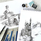ArtSkills Sketch Pencils for Drawing, Graphite Art Pencil Set for Sketching & Shading, 8pc (Pack of 2)