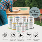 Chalky Chicks All-in-One Chalk Paint for Furniture or Cabinet - 32Fl Oz- Matte Finish Stormy Seas (Light Blue) for Metal, Wood Furniture Paint - No Sanding All-in-One for Home Decor & Crafts, USA Made