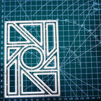 Cutting Dies Metal Stencils Scrapbooking Tools Flowers Lace Frame DIY Embossing Template for Paper Card Making Album Arts Crafts Supplies (Circular frame-14x10cm)
