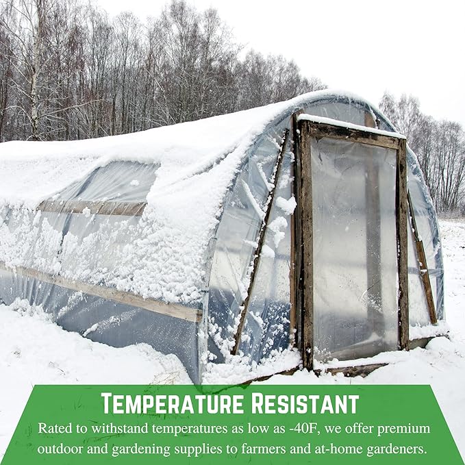 Farm Plastic Supply - Clear Vinyl Sheeting - 15 Mil - (4'6" x 45') - Vinyl Plastic Sheeting, Clear Vinyl Sheet for Storm Windows, Covering, Protection, Tablecloth Protector