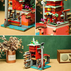 Flowers Japanese Castle House Building Kit Compatible with Lego Sets for adutls,Creator Architecture Building Model Set for Girls 8-14 Years Up Movie Lover 1826 pcs