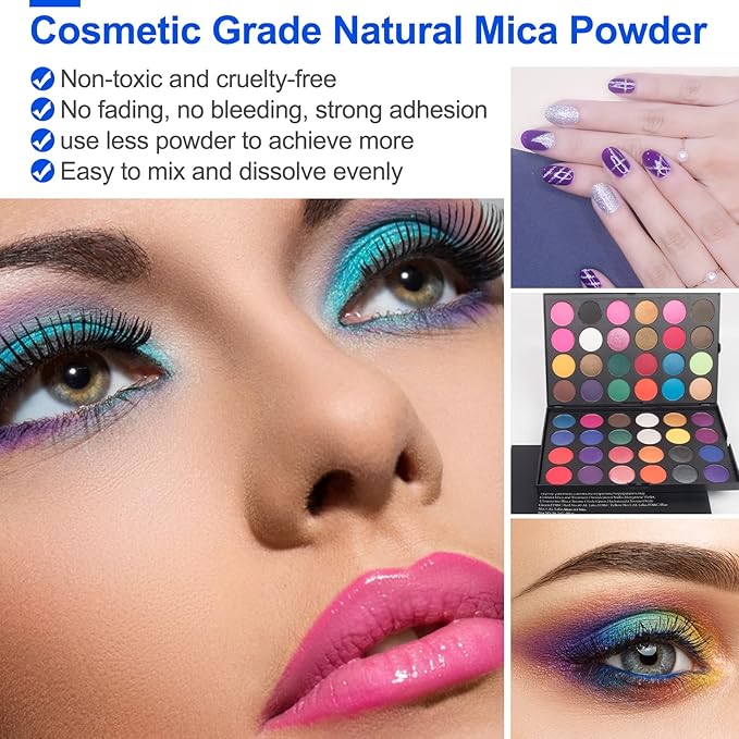 Mica Powder,7.05OZ（200g）,Grass Green Mica Powder Pigment for Epoxy Resin，Lip Gloss，Car Paint，Dye，Soap Making，Nail Polish,Epoxy Resin,Candle Making,Bath Bombs