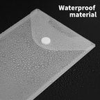12 Pack Large Clear Die & Stamp Storage Bag Transparent Plastic Folders for Cutting Dies Stencil Embossing Crafts for DIY Scrapbooking Paper Card Craft Organizer Holder