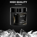 Black Mica Powder Pigment (100g) -Cosmetic Grade Metallic Mica Powder for Epoxy Resin, Lip Gloss, Soap,Candle Making, Bath Bombs,Tumblers, Jewelry, Dyes, and DIY Crafting Projects(Black, 3.5oz)