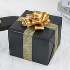 NESCCI Matte Carbon Black Wrapping Paper,Solid Color Pearly-Lustre Paper,Gift Wrapping Paper,Perfect for Wedding,Birthday, Christmas,Baby Shower,DIY Bouquet (17 Inches X 32.8 Feet)