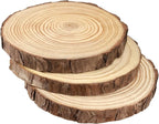JEUIHAU 8 PCS 7-7.9 Inches Natural Unfinished Wood Slices, Round Wooden Tree Bark Discs, Wooden Circles for DIY Crafts, Christmas, Rustic Wedding Ornaments