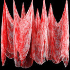 Boao Halloween Cheese cloth 70.87 x 196.85 Inch Bloody Cheesecloth Roll for Crafts Large Cotton Muslin Gauze Fabric for Halloween Outdoor & Indoor Spooky Decoration