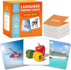 80 Nouns Flash Cards for Toddlers 2-3, Key Vocabulary Flashcards, Sturdy & Durable Realistic Picture Cards for Speech Therapy, Autism Flash Cards for ABA Therapy and Special Education