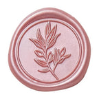 PONATIA Wax Seal Stickers -Rose Gold Wedding Invitation Seal Stickers, 50 Pcs Self- Adhesive Stickers, Perfect for Invitation Cards, Envelopes Christmas Cards, Gift Wrapping, Party Menu Decor