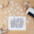1Pc Silver Irregular Lines Metal Cutting Dies for Card Making, Paper Embossing Die-Cuts Sets, DIY Scrapbooking Photo Album Arts Crafts Templates, Stencils for Holiday Christmas Decoration，Scrapbooking