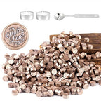 Yoption 360 Pcs Champagne Gold Sealing Wax Beads for Wax Seal Stamp, Wedding Invitations, Envelopes, Gift Wrappings, Wine Packages