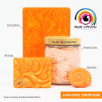Eye Candy Pigments Premium Orange Mica Powder - Kakiiro Orange (50gr) - for Epoxy, Resin, Soap, Paint, Woodworking, Acrylic Pouring, Bath Bombs, Fishing Lures - DIY Arts and Crafts Additive