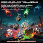 Haxtec Metal DND Dice Set Polyhedral D&D Dice Compatible with Dungeons and Dragons Gift TTRPG Antique Bronze Metal Dice