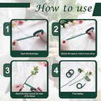 DF DUALFERV 12 Rolls Dark Green Floral Tape Stem Wrap, 1/2" Wide Flower Tape for Bouquets, 30 Yards Floral Tape for Fresh Flowers for Flower Arranging, Wreath Making, Wedding Bouquets