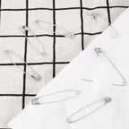 100 Pack Silver Safety Pins Assorted, Galvanized Steel Bulk Safety Pins for Sewing, Clothes, Arts & Craft (2.1 Inch / 54 mm)