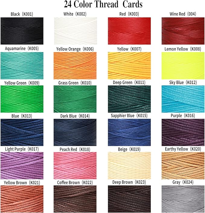Waxed Thread,852Yards 150D 0.8mm Flat Polyester Wax Thread for Hand Sewing Leather Craft DIY Projects Shoes Repair Book Binding(Aquamarine)