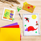 MEARCOOH Self Adhesive Foam Sheets, 10 Colors 9x12 Inch 2mm Sticky Eva Foam Paper for Crafts Cardmaking Photo Frames Classroom Scrapbooking Christmas Crafts (Multi-Color 10 Sheets)