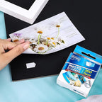durony 800 Pieces Photo Sticker White Double-Sided Self Adhesive Photo Tapes for Pictures DIY Photo Album Journal
