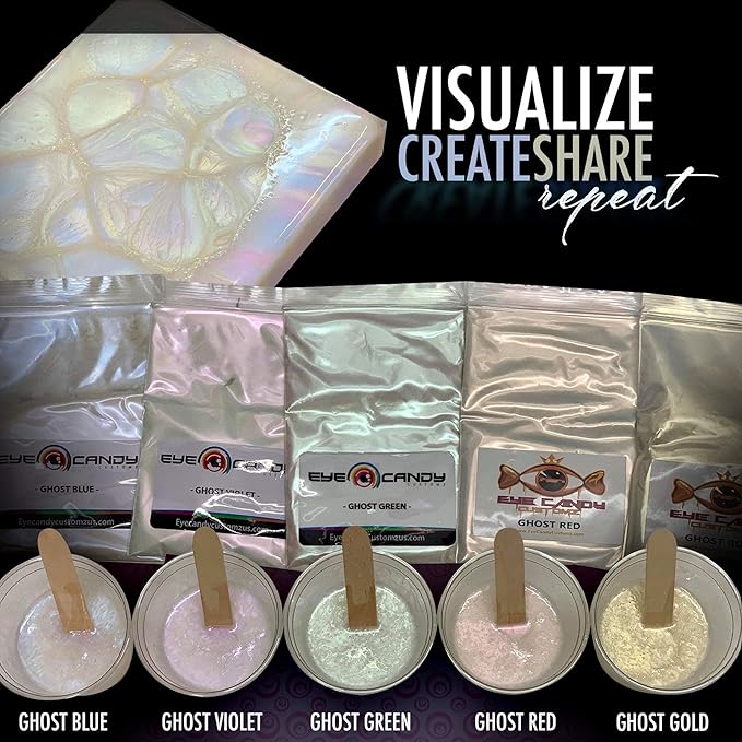 Eye Candy Premium Mica Powder Pigment “Galactic Ghost Violet” (25g) Multipurpose DIY Arts and Crafts Additive | Woodworking, Bath Bombs, Resin, Epoxy, Soap, Nail Polish (Galactic Ghost Violet, 25G)