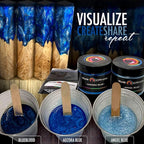 Eye Candy Pigments Premium Blue Mica Powder - Aozora Blue (50gr) - for Epoxy, Resin, Soap, Paint, Woodworking, Acrylic Pouring, Bath Bombs, Fishing Lures - DIY Arts and Crafts Additive