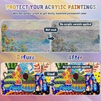 Acrylic Varnish, Professional Matte Varnish for Acrylic Painting, Seals and Protects Artworks, Non-Toxic, Art Acrylic Paint Sealer for Handmade Artists, Painter & Kids (200ml/Matte)